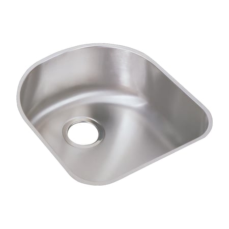 Elkay Lustertone Stainless Steel 18-1/2 X 20 X 7-1/2 Single Bowl Undermount Sink ELUH1716